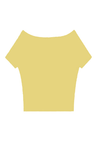Off-Shoulder Fitted T-Shirt