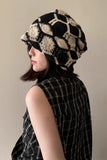 Floral Crochet Slouchy Beanie Hat