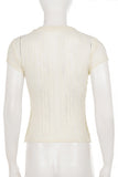 Button-Front Lace Blouse
