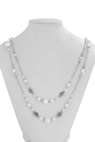 Pearl Layered Chain Necklace