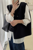 Asymmetrical Buckle-Front Vest