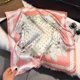 Floral-Print Square Scarf