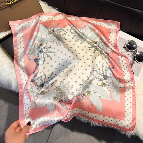 Floral-Print Square Scarf