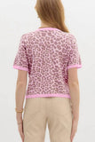 Button-Front Short Sleeve Blouse