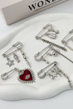 Statement Safety Pin Brooch Set