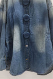 Round Button Long Sleeve Shirt