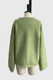 Fish Graphic Crew Neck Knit Sweater