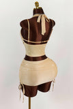 Ruched Cutout Skirt Set