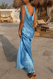 Sleeveless Split-Hem Midi Dress