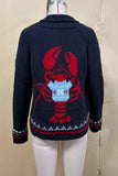 Lobster Graphic Knit Cardigan