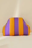 Geometric Stripe Cosmetic Bag