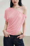 One-Shoulder Draped Tank Top