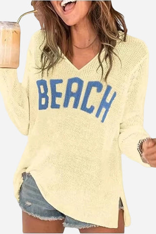 Casual Beach Knit Top