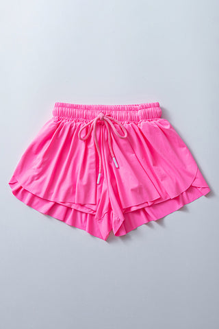 Elastic-Waist Casual Shorts