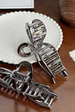 Metallic Bow Star Rectangle Hair Clip