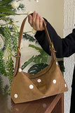 Polka Dot and Leopard Print Shoulder Bag