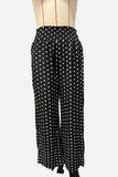 Polka Dot Wide-Leg Casual Pants
