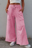 Patch Pocket Wide-Leg Pants