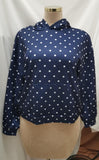 Polka Dot Hooded Sweatshirt