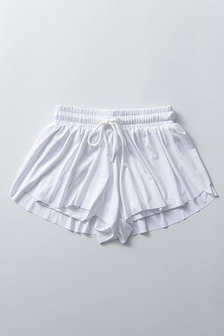 Elastic-Waist Casual Shorts
