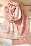 Bow Motif Knit Scarf