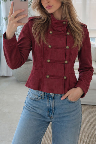 Double-Breasted Military Jacket