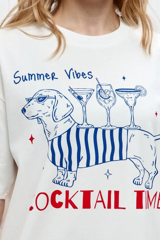 Graphic Print Crew Neck Short Sleeve Tee
