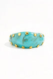 Marbled Studded Wide Cuff Bracelet