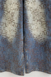 Distressed Patterned Wide-Leg Baggy Jeans