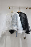 Sheer Castle Detail Bomber Jacket