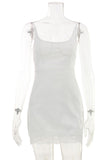 Lace-Trim Cami Mini Dress