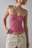 Zebra-Print Bustier Tube Top