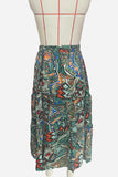Bohemian Print Flowy Skirt