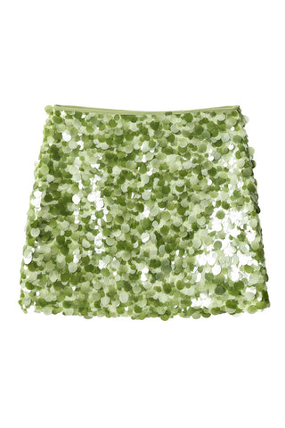 Sequin A-Line Mini Skirt