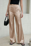 High-Waist Wide-Leg Casual Pants
