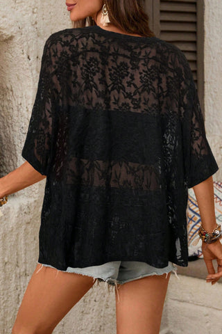Relaxed Fit Semi-Sheer T-Shirt