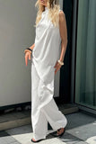 Draped High-Neck Pants Set