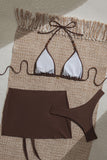 Stylish Bikini Set with Wrap Skirt
