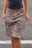 Chic Leopard Print Midi Skirt