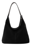 Slouchy Suede Hobo Shoulder Bag