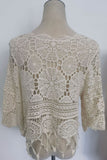 Crochet Bell Sleeve Boho Blouse