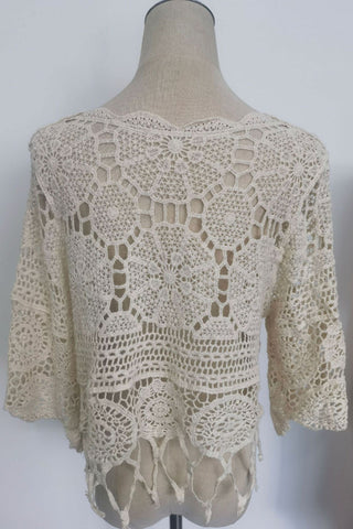 Crochet Bell Sleeve Boho Blouse