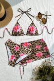 Animal Print Halter Skirt Set