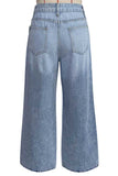 Asymmetric Waist Wide-Leg Baggy Jeans
