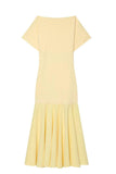 Short Sleeve Ruffle Hem Midi Casual Dress