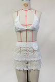 Crochet Halter Skirt Set