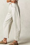 High-Waist Paneled Baggy Jeans
