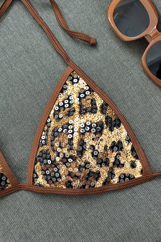 Tie-Front Bikini Set with Intricate Details