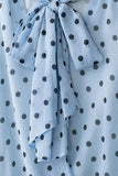 Polka Dot Bow Neck Tank Top