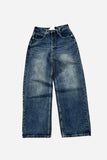 Star Patch Wide Leg Jeans